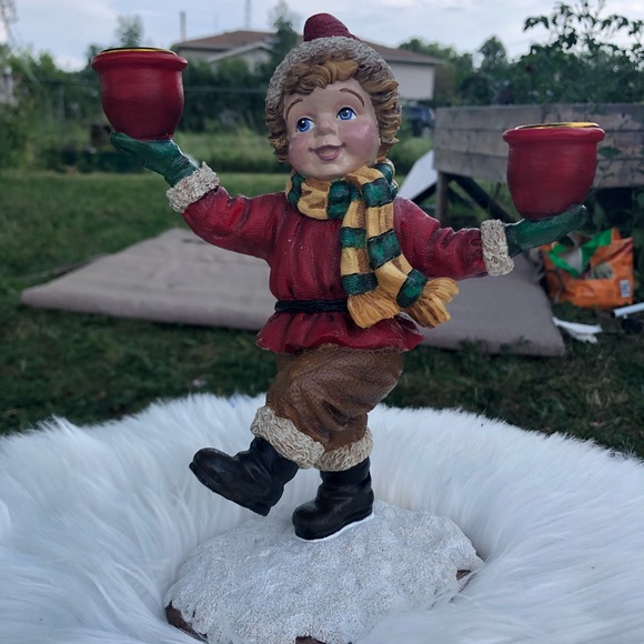 Winter Holiday tape candle holder - Picture 2 of 12